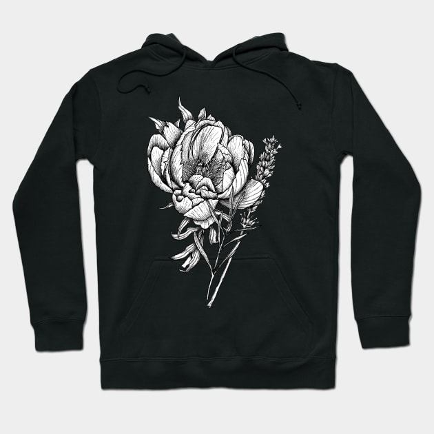 Peony Hoodie by ArtbyGraves